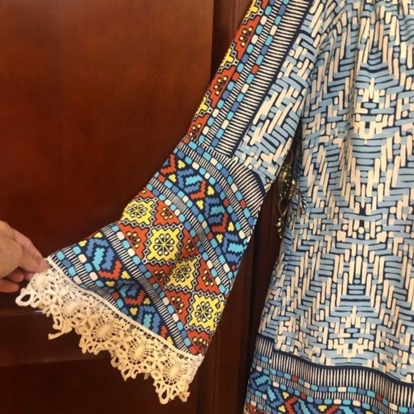 Pink owl graphic design dress with lace‎ accents - Picture 5 of 9